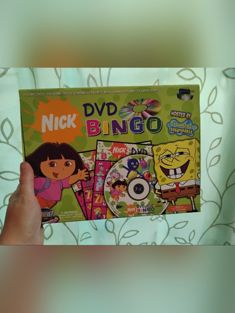 Nickelodeon DVD Bingo Game - Green, Yellow, Purple, Pink